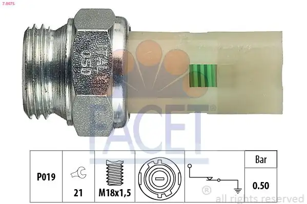 FACET 7-0075 | Yağ Müşürü R11 R21 1 7 2 0 R19 1 9dlaguna 2 0 0 35 Bar