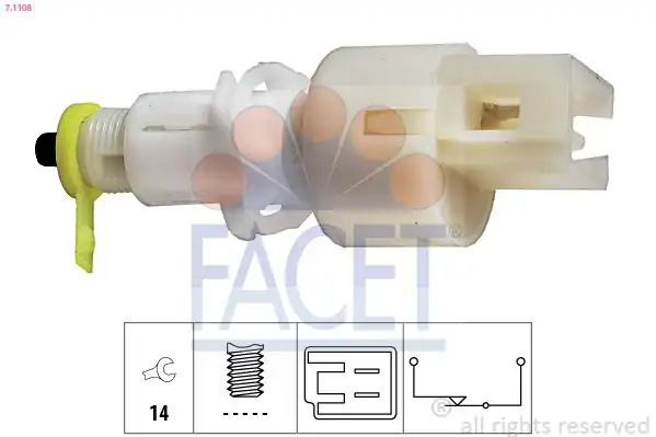 FACET 7-1108 | Fren Lamba Müşürü Tempra Tipo Uno Ducato Boxer Jumper 96 02