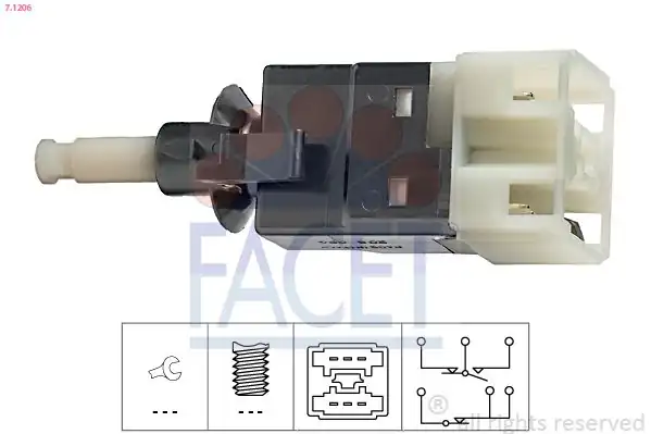 FACET 7-1206 | Fren Lamba Şalteri W202 94 00 W163 98 05 W463 01 W220 00 05 Sprinter 95 06
