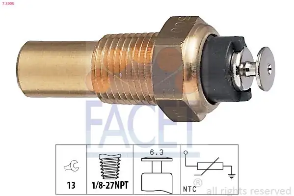 FACET 7.3005 | Hararet Müşürü Opel Astra F / Corsa B / Vectra A