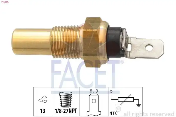 FACET 7-3115 | Sıcaklık Sensörü Ranger 99 06 2 5td
