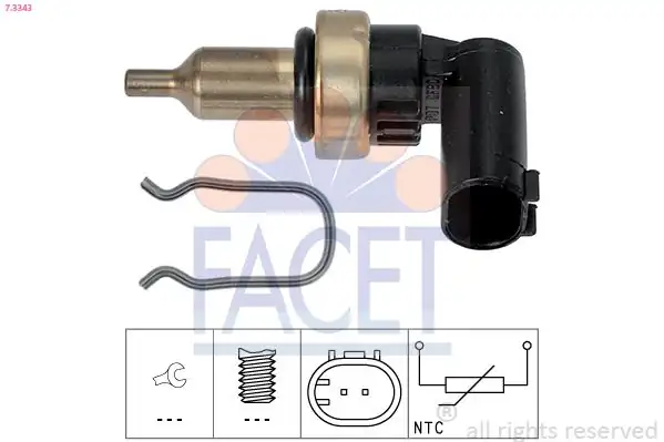FACET 7.3343 | Hararet Müşürü Mercedes W169 W176 W245 Sprinter 906 907 910
