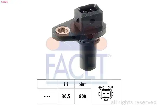 FACET 9-0028 | Krank Mili Konum Sensörü VW Golf IV Bora T4 Passat Otom. 4 Vıt