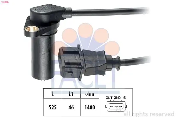 FACET 9-0068 | Krank Devir Sensörü Audi A4 95 01 A6 96 01 Passat AFN Avg 97 00
