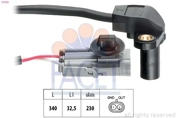 FACET 9-0328 | Volant Sensörü Megane II Laguna II Espace IV Laguna 1 8 2 0