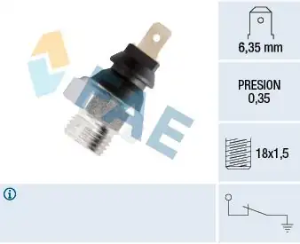 FAE 11620 | Yağ Basınç Müşürü R9 R11 Volvo Em Bm 82 1663338