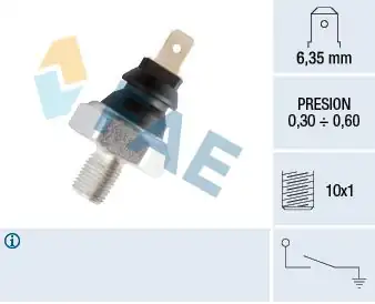FAE 12970 | Yağ Müşürü Polo Golf4 Bora Passat Octavia AEE AKL Bkp 98 09 0 50 Bar Yeşil