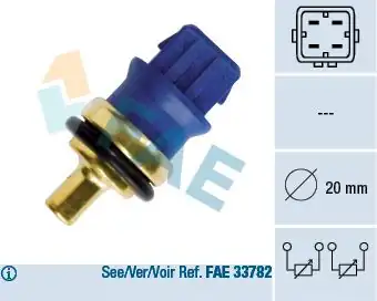 FAE 33780 | Hararet Müşürü Golf4 Bora A3 Toledo Octavia Bm 97 04