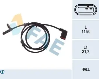 FAE 78028 | ABS Sensörü Arka Sol Mercedes Benz W203 W209 2000 2007