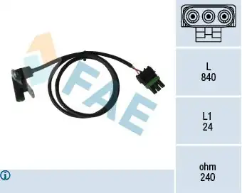 FAE 79025 | Krank Devir Sensörü R9 R11 1 4 1 7 82 1645874