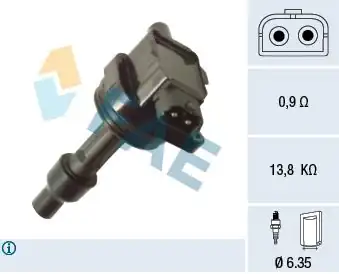 FAE 80442 | Ateşleme Bobini Volvo S40 V40 1 6 1 8 2 0 T T4 98 04