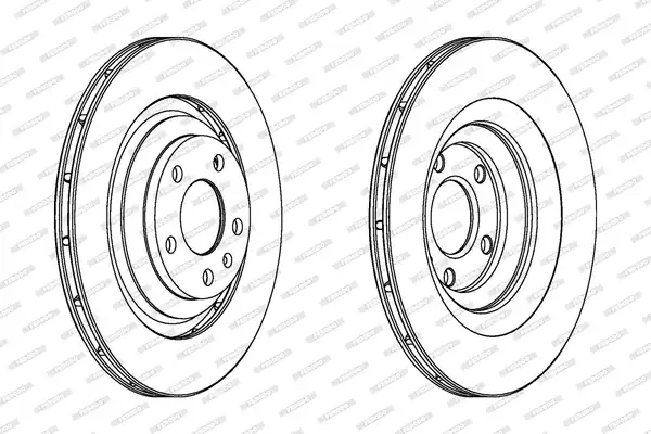FERODO DDF1240C | Arka Fren Diski Audi A6 05 11 4f0615601f