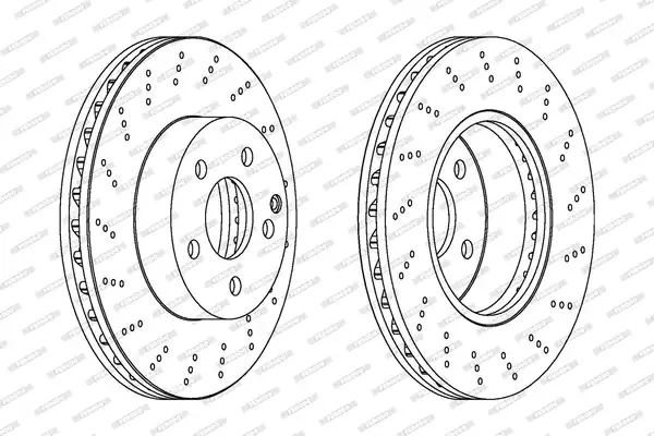 FERODO DDF1693C | Fren Diski Mercedes C Seri W204 Ön Spor 1 Adet