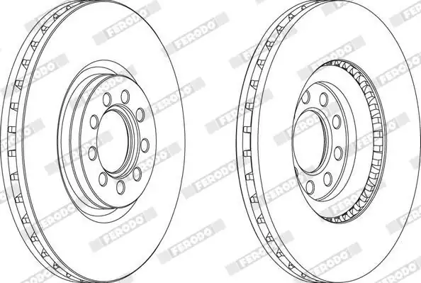 FERODO FCR317A | Ön Fren Disk Aynası Iveco Daily IV 35 40 45 50 55 60 65 70 Bus