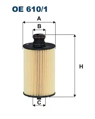 FILTRON OE 610/1 | Yağ Filtresi Ssangyong Actyon/Korando/Rexton/Rodius 11-15 Benzin-Dizel