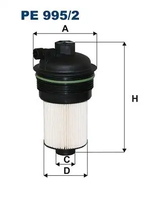 FILTRON PE995/2 | Mazot Filtresi Transit Custom V362-V363 2.0 Ecoblue 17 >