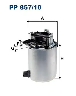 FILTRON PP857-10 | Yakıt Filtresi Nissan Qashqai 1 5 dCi 1 6dci 13 X Traıl 1 6dci 13 Renault Kadjar 1 5 dCi 1 6d