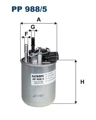 FILTRON PP988-5 | Mazot Filtresi Nissan Juke 1 5 dCi Pulsar 1 5 dCi