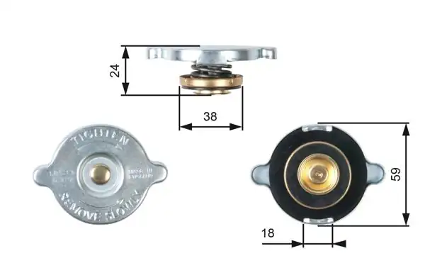 GATES RC112 | Radyatör Kapağı