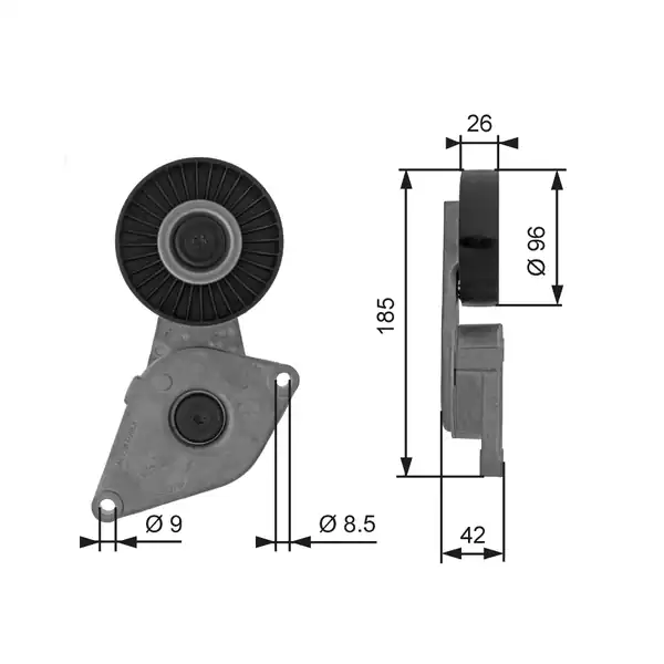 Gates T38464 Triger Gergi Rulmanı Kia Carnıval 2 5 V6 99