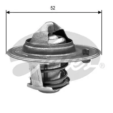 GATES TH24488G1 | Termostat 88C Hilux 2.4I 4Wd