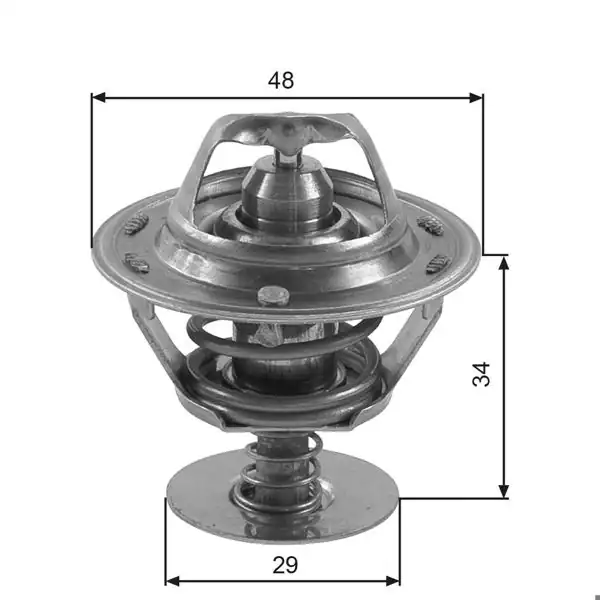 GATES TH39082G1 | Termostat Toyota Corolla E9 E10 E11 1.3-1.6 88-99 Nissan