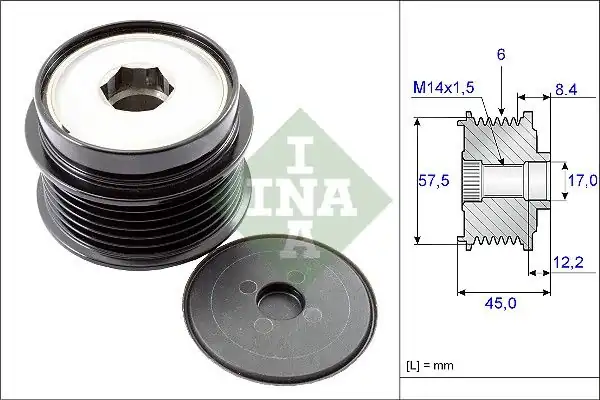 INA 535017410 | Alternatör Gergi Rulmanı Jeep Cherokee (Kj) 2.5 Crd4×4 01-08