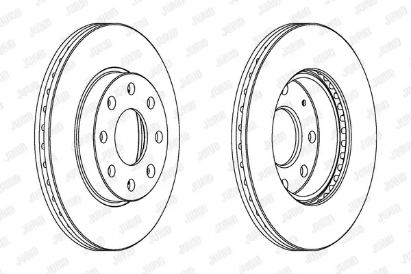 JURID 563019JC | Fren Diski Chevrolet Aveo Kalos T200 T255 Takım Ön