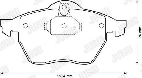 JURID 571920J | Fren Balatası Opel Vectra B Ön