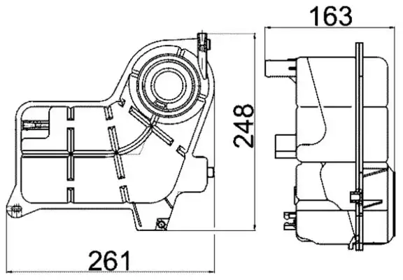 MAHLE CRT24000S | Yedek Su Deposu Audi A4 00 08 Seat Exeo 09 14