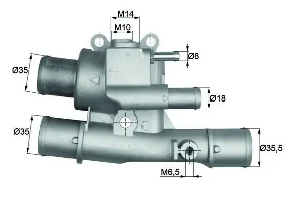 MAHLE TI12488 | Termostat Fiat Albea/Palio/Marea/Bravo/Brava/Stilo/Doblo/Lancia Dedra/Lybra 1.6 16V 88C Klimalı