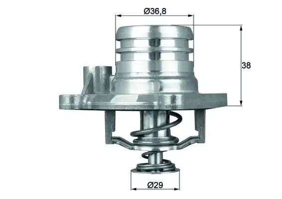 MAHLE TI1392 | Termostat Opel Agila A 1.0-1.2 16V Z10XE/Z12XE/XEP 92C
