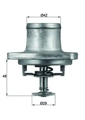 MAHLE TI4880D | Termostat 80°C Mercedes W124 W140 W210 R107