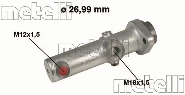 METELLİ 05-0153 | Servo Fren Ana Merkez Iveco 85 12 120 14