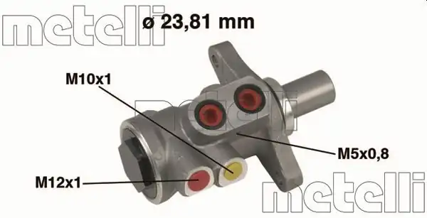 METELLİ 05-0448 | Ana Merkez Alüminyum ABS li Ford Fiesta Fusion Bnz Dsl 02 12 Mazda 2 1 2 1 6 03 07
