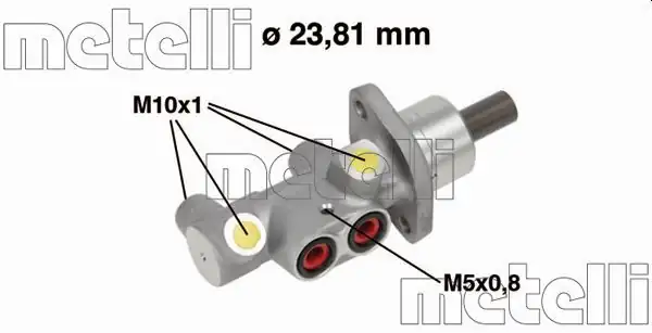 METELLİ 05-0704 | Ana Merkez Alüminyum ABS siz Renault Clio III 1 2 1 4 1 5 dCi 1 6 2005 Modus 1 5 dCi 2004