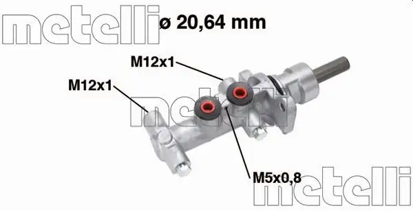METELLİ 05-0768 | Ana Merkez Alüminyum Arka 20 64mm Opel Vivaro 1 9 Dtı 2 0 CDTI 2001 Renault Traffic II 1 9 D