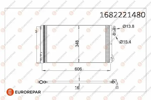 MOPAR (PSA) 1682221480 | Erp Klima Radyatörü BMW 3 1 Z4 X1