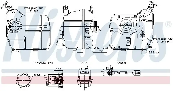 NISSENS 996239 | Genleşme Tankı Opel Insignia 2009 1 6 Ecotec