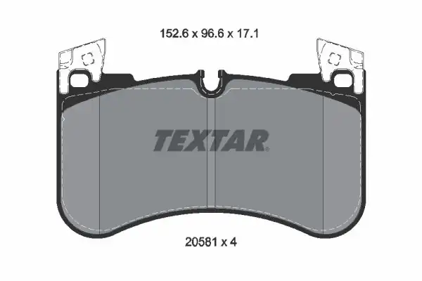 TEXTAR 2058101 | Fren Balatası Ön Range Rover Discovery IV V Defender Van 2 0 5 0 V8 12 2