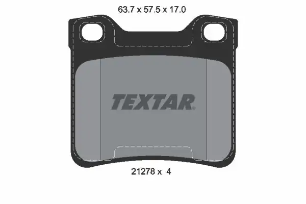 TEXTAR 2127803 | Fren Balatası Peugeot 406 96 Fişli Arka