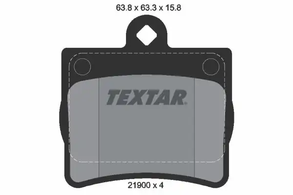 TEXTAR 2190003 | Fren Balatası Arka W202 Bm 97 00 Tek Pim