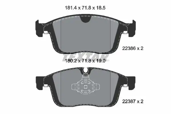 TEXTAR 2238601 | Fren Balatası Ön Volvo Xc60 156 Bm 13