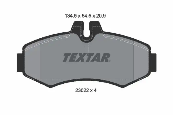 TEXTAR 2302201 | Fren Balatası 638 Vito CDI Ön Y M 1645773