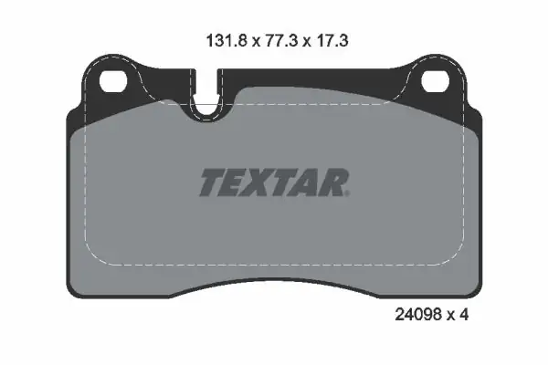 TEXTAR 2409801 | Fren Balatası Ön Touareg Q7 Cayenne