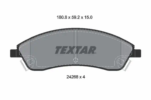 TEXTAR 2426801 | Fren Balatası Srx 04 09 Ön
