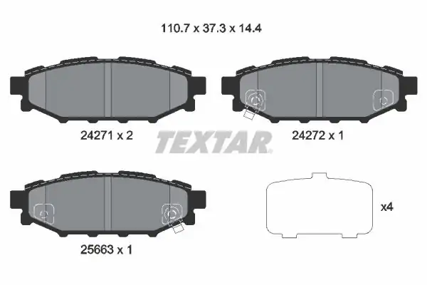 TEXTAR 2427101 | Fren Balata Seti