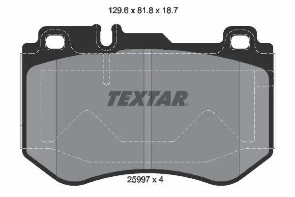 TEXTAR 2599701 | Fren Balatası Ön 205 16 Jant AMG Sport W205 213 M274 13