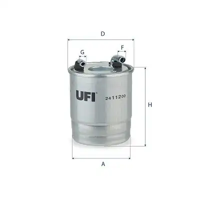 UFI 24.112.00 | Yakıt Filtresi W906-Sprinter M642-651 09-