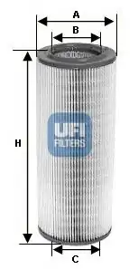 UFI 27-601-00 | Hava Filtresi Honda CRV 02 06 1597941